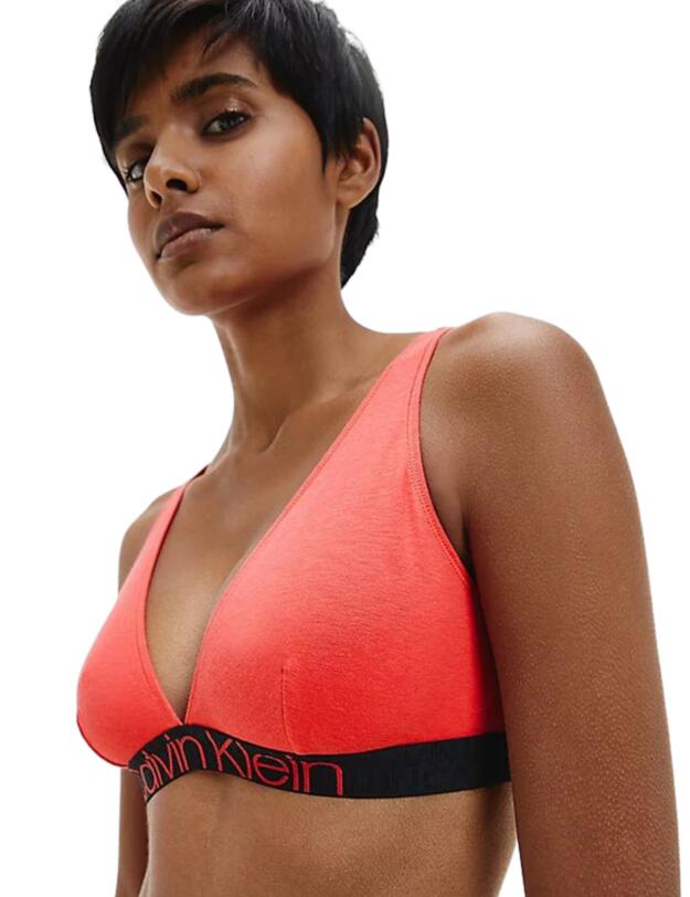 Calvin Klein CK Reconsidered Triangle Bralette Punch Pink