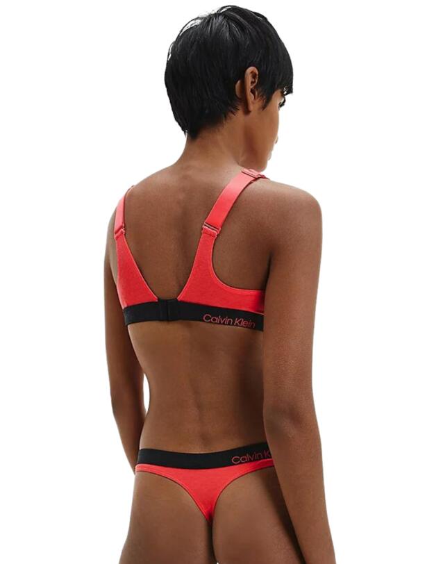 Calvin Klein CK Reconsidered Triangle Bralette Punch Pink