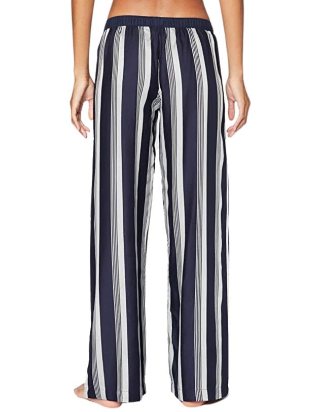 Tommy Hilfiger Wide Leg Striped Pants in Navy Blazer