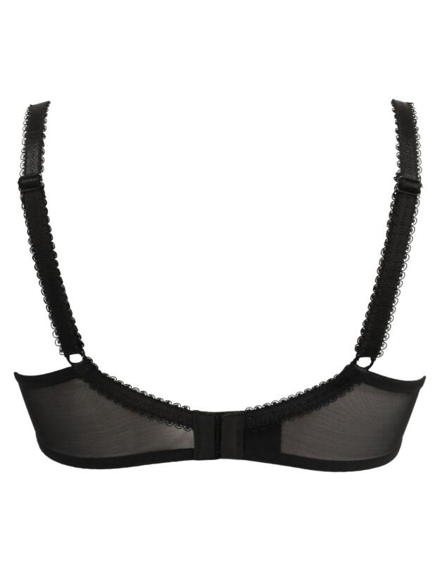 Pour Moi Gigi Padded Balconette Bra Black/Rose Gold 