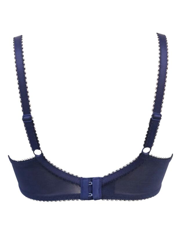 Pour Moi Flora Padded Underwired Bra Navy 