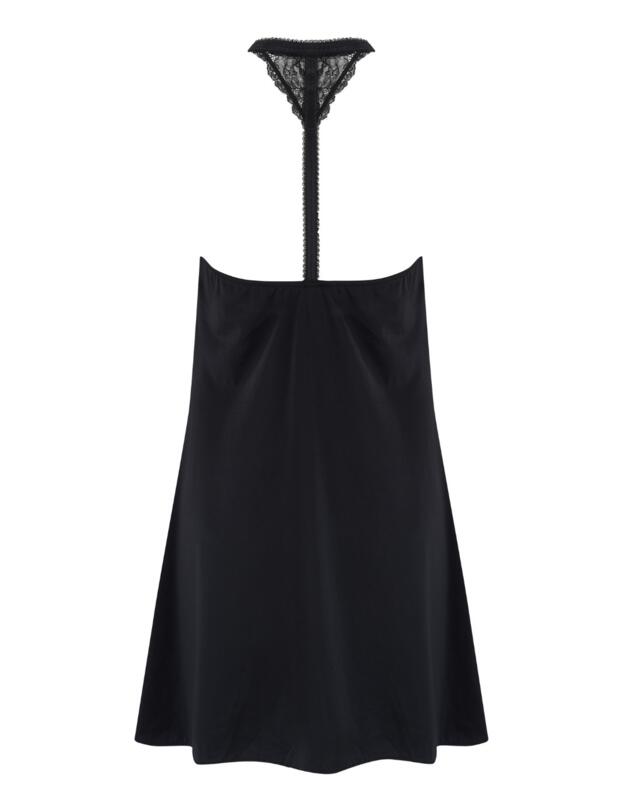 Pour Moi Gigi Chemise Black/Rose Gold 