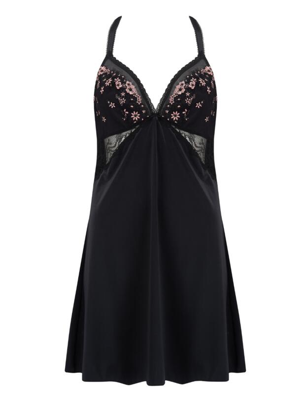 Pour Moi Gigi Chemise Black/Rose Gold 
