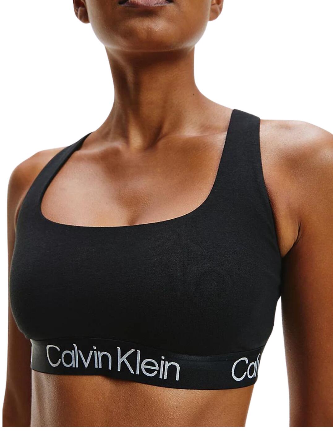 Calvin Klein Structure Cotton Bralette Black