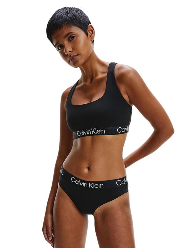 Calvin Klein Structure Cotton Bralette Black