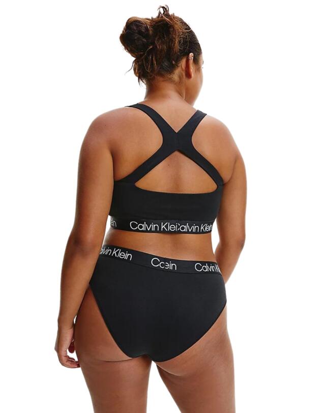 Calvin Klein Structure Cotton Plus Size Bralette Black