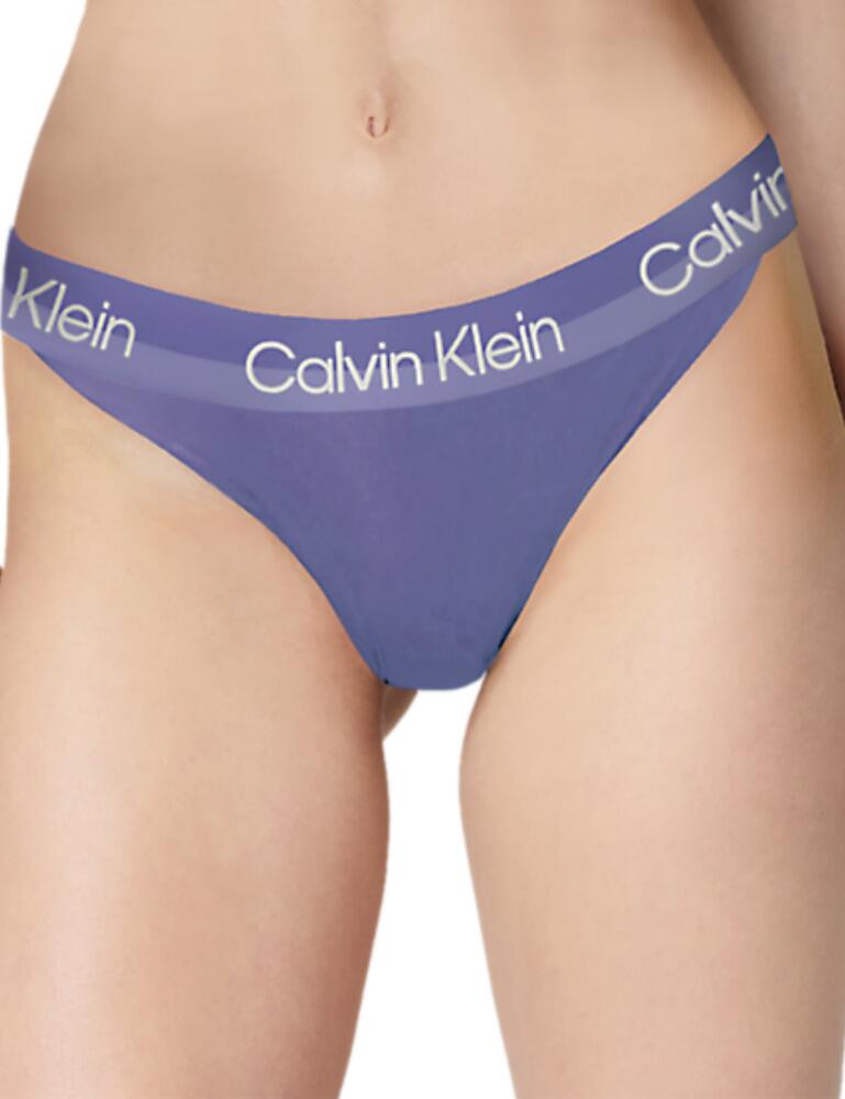 Calvin Klein Structure Cotton Thong  Bleached Denim