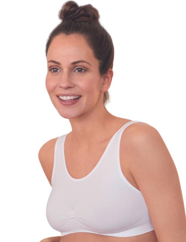 Anita Maternity Seamless Wireless Pregnancy Bustier White
