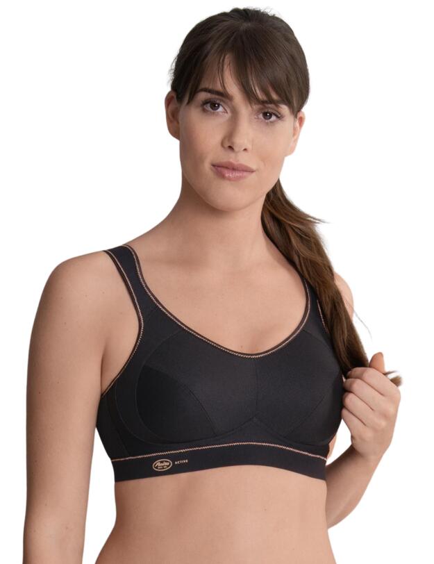 Anita Active Extreme Control Sports Bra Black/Gold