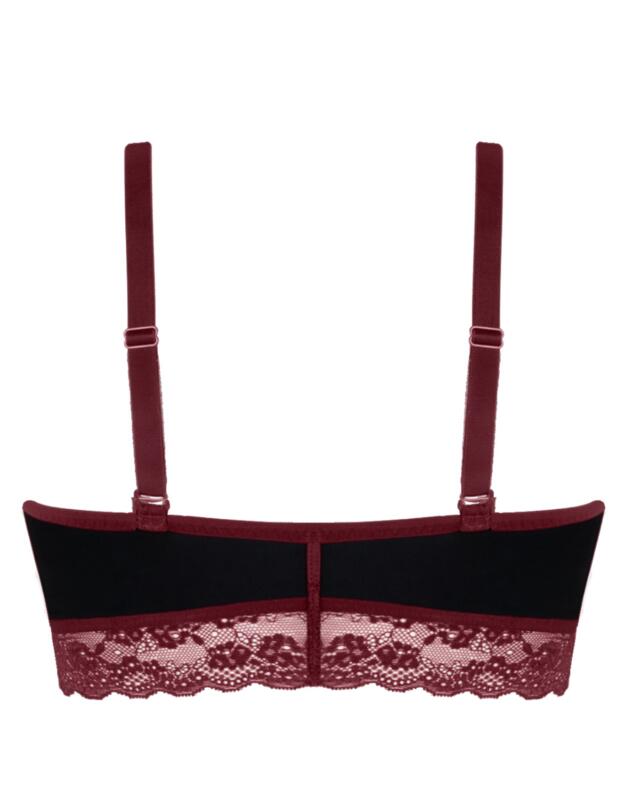 Curvy Kate Twice The Fun Reversible Bralette Black/Oxblood 