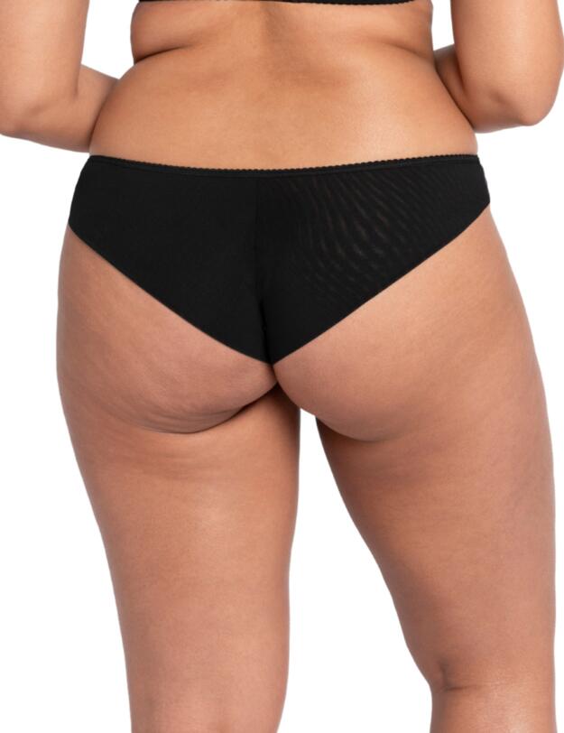 Curvy Kate Drama Queen Brazilian Brief Black Print 