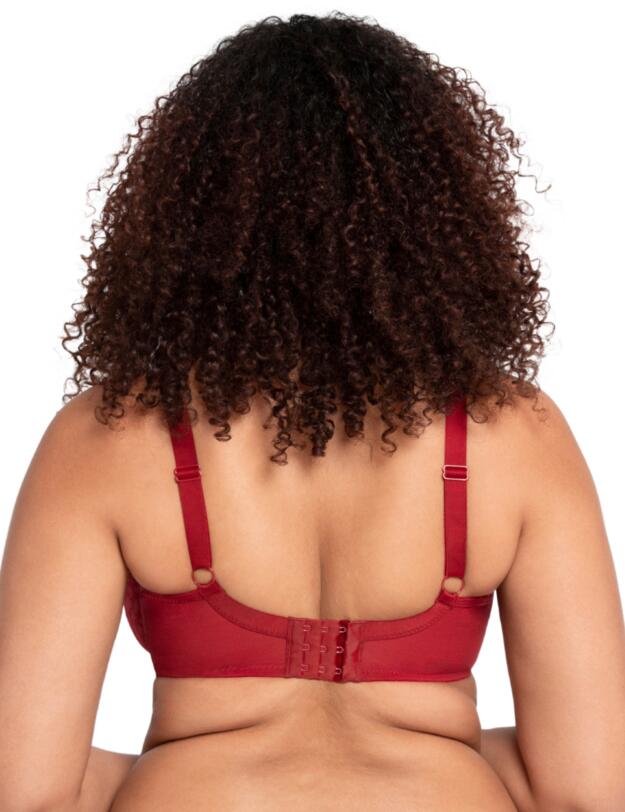 Curvy Kate Love Me Lace Plunge Bra Claret