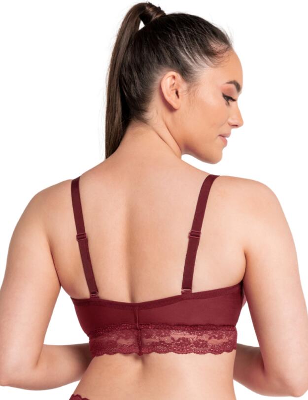 Curvy Kate Twice The Fun Reversible Bralette Bra Black/Oxblood