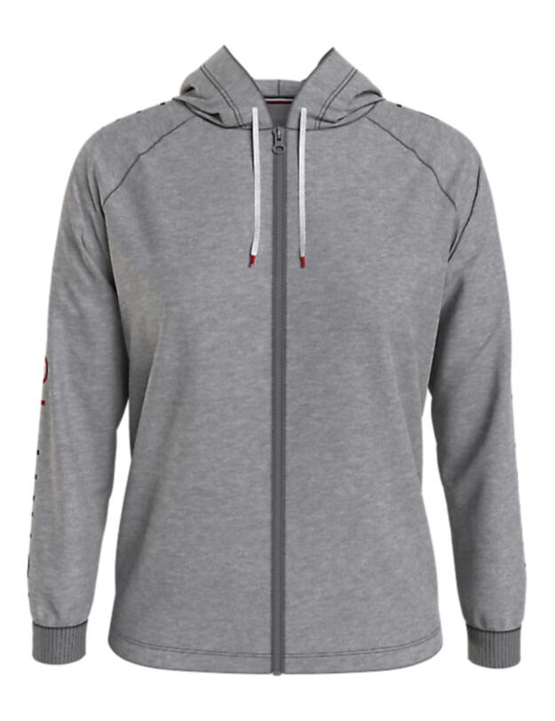 Tommy Hilfiger Tommy Embroidery Zip-Thru Hoodie Medium Grey Heather 