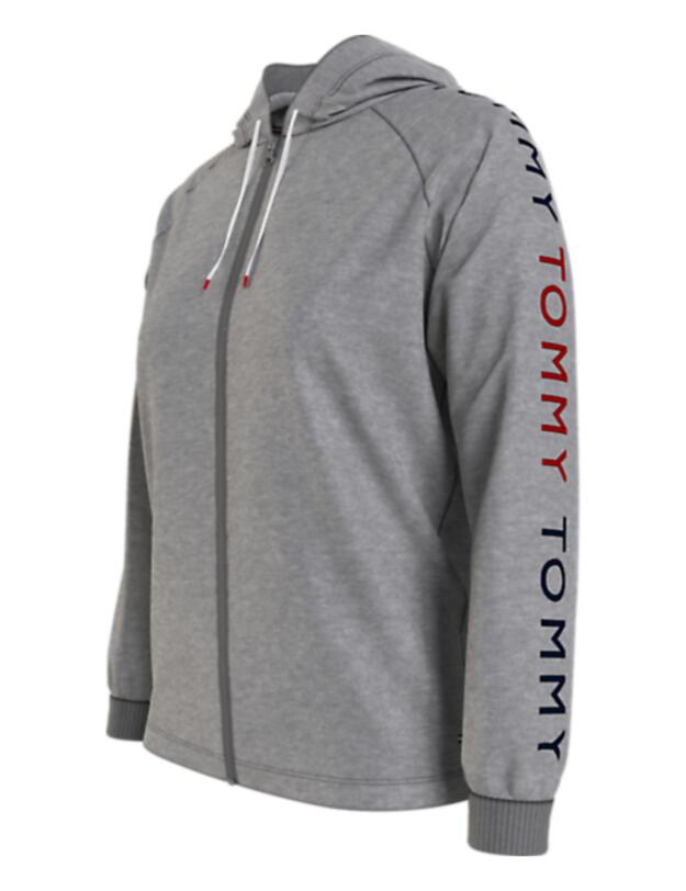 Tommy Hilfiger Tommy Embroidery Zip-Thru Hoodie Medium Grey Heather 
