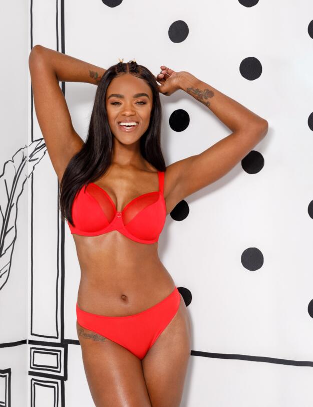 CK037100 Curvy Kate Daily Balcony Bra - CK037100 Flame Red 