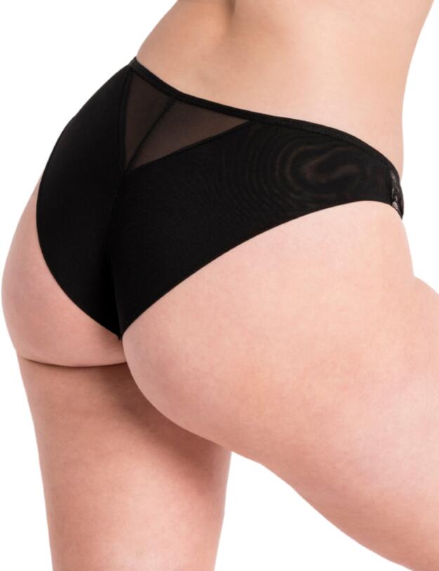 Curvy Kate Emboost Brazilian Brief Black/Pink