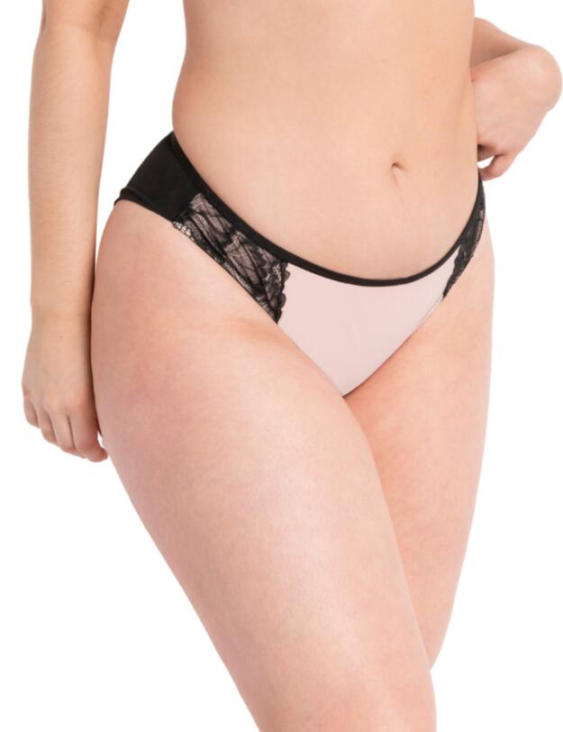 Curvy Kate Emboost Brazilian Brief Black/Pink