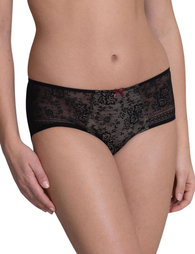 Rosa Faia Fleur High Waist Briefs Black 
