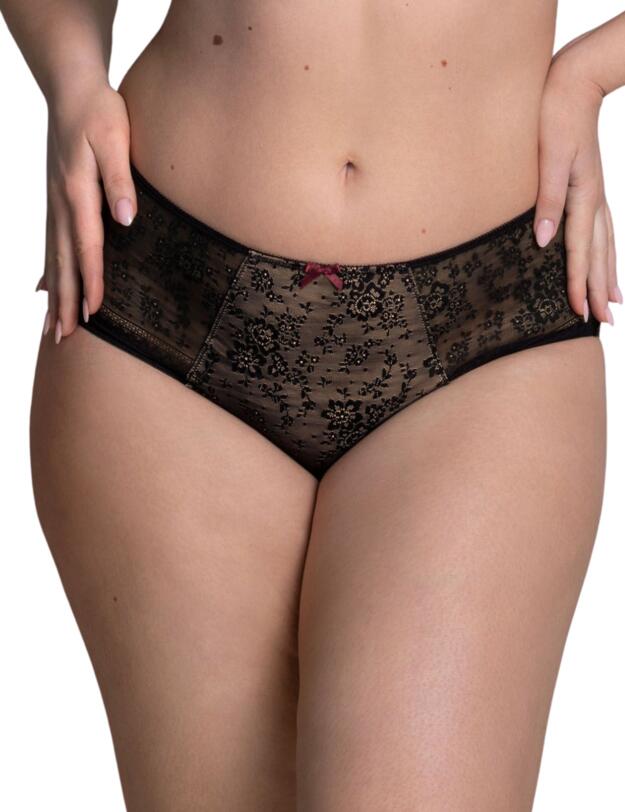 Rosa Faia Fleur High Waist Briefs Black 