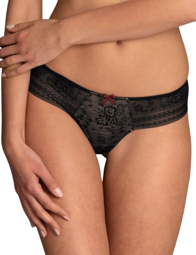 Rosa Faia Fleur Thong Black 
