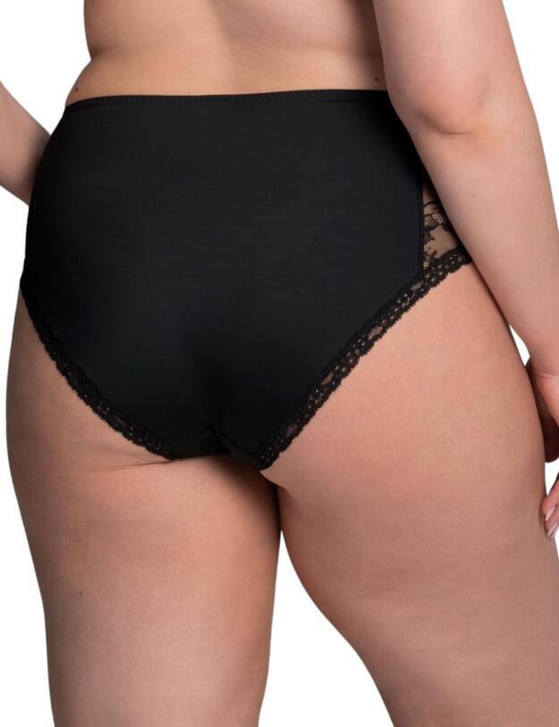 Rosa Faia Abby High Waist Briefs+ Black 