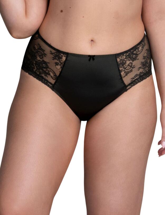 Rosa Faia Abby High Waist Briefs+ Black 