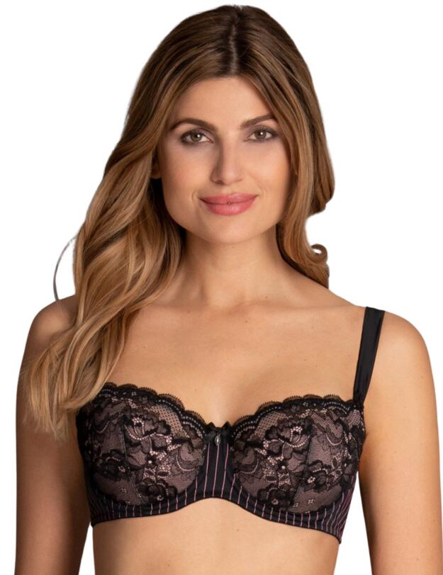 Rosa Faia Antonia Balconette Bra Black 