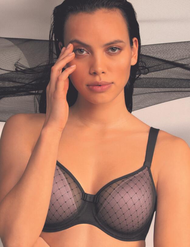 Rosa Faia Eve Underwired Padded Bra Black 