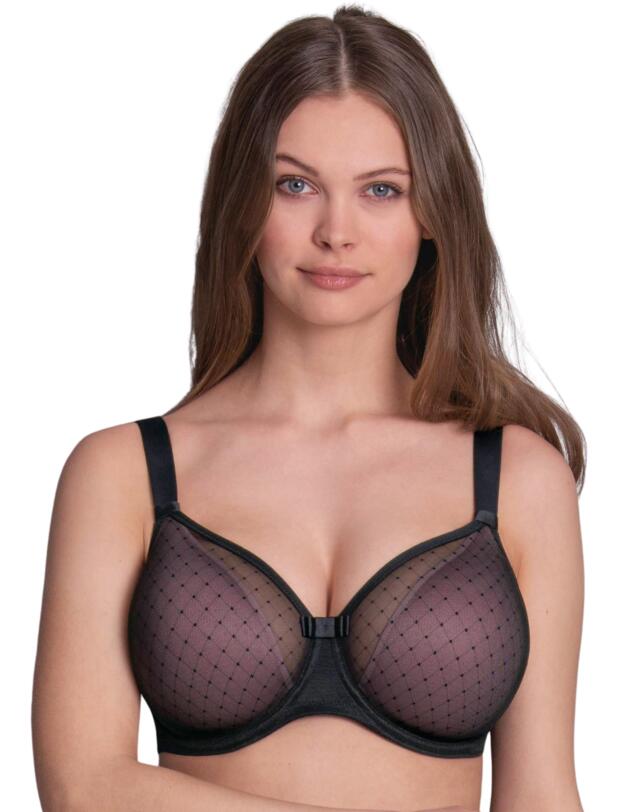 Rosa Faia Eve Underwired Padded Bra Black 