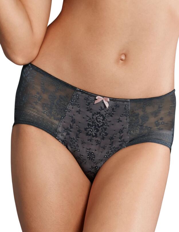 Rosa Faia Fleur High Waist Briefs Anthracite 