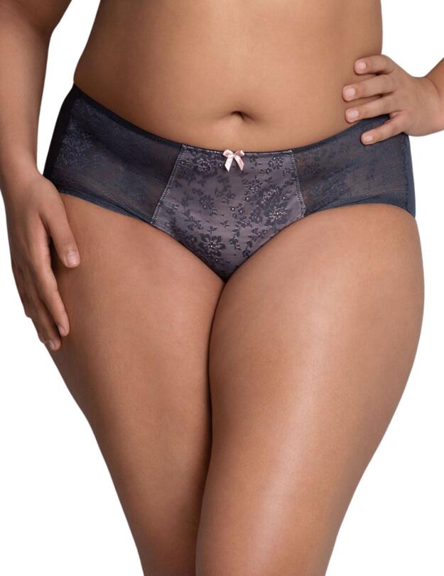 Rosa Faia Fleur High Waist Briefs Anthracite 