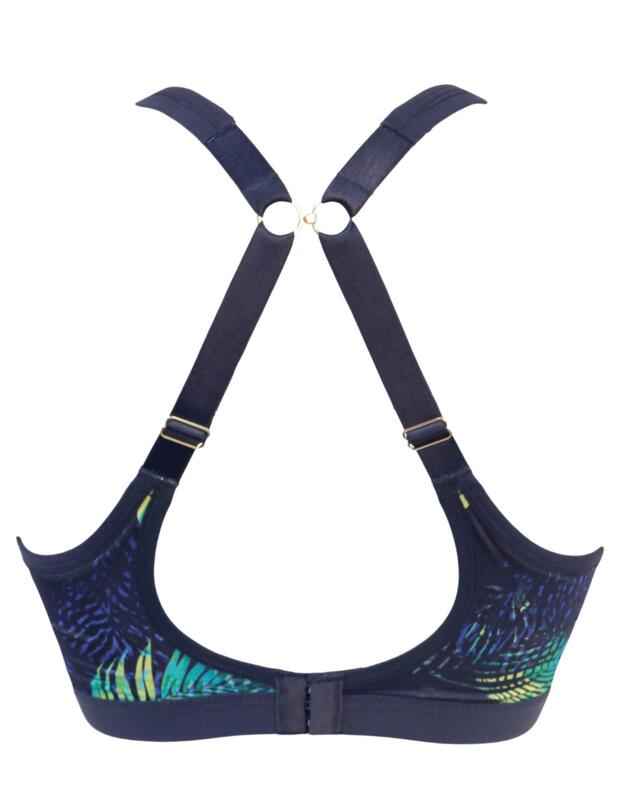 Pour Moi Energy Rush Sports Bra Navy Fern