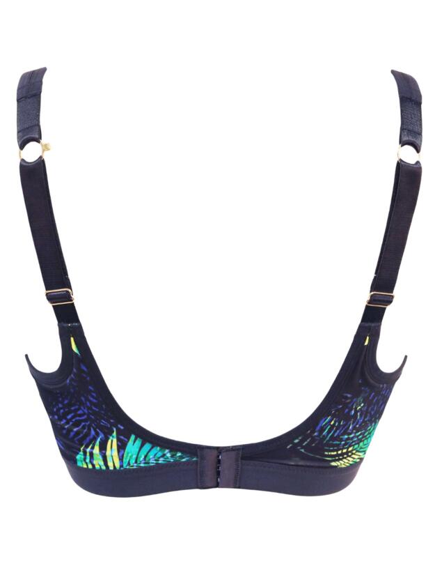 Pour Moi Energy Rush Sports Bra Navy Fern