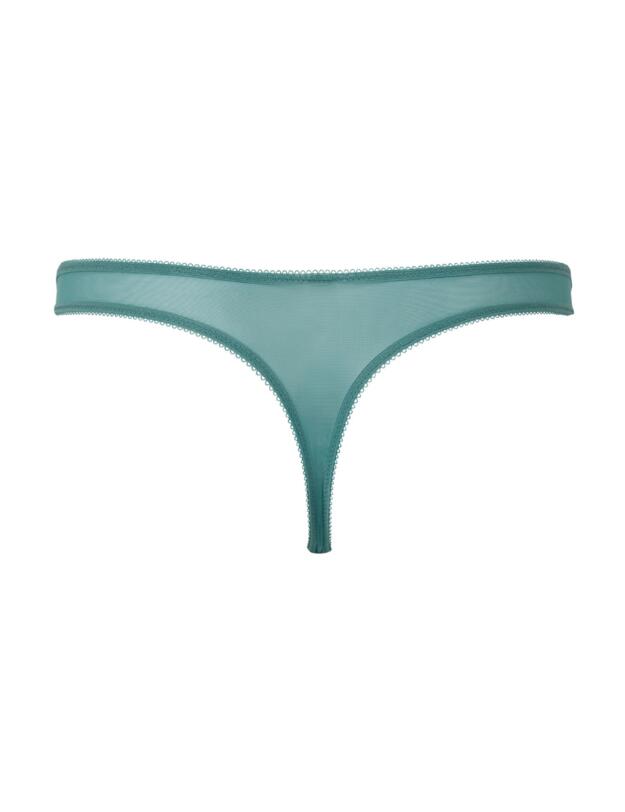Gossard Glossies Lace Thong Jade