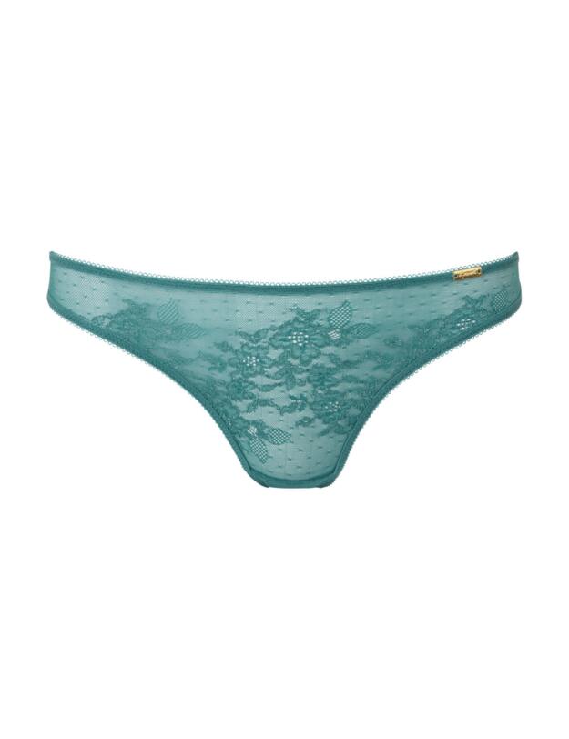 Gossard Glossies Lace Thong Jade
