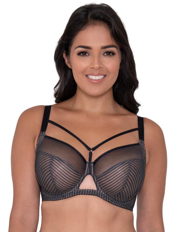 Curvy Kate Victory Pin-Up Balcony Bra Black/Slate