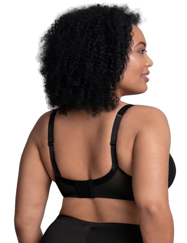 Rosa Faia Lace Rose Padded Bra Black 