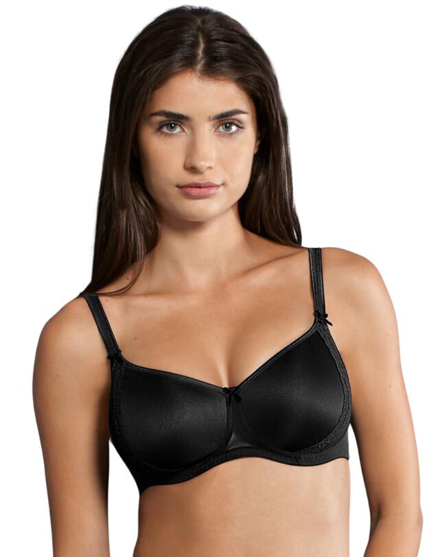 Rosa Faia Lace Rose Padded Bra Black 