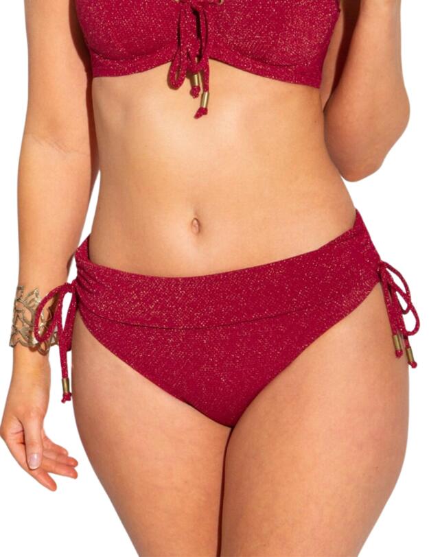 Pour Moi Barcelona Fold Over Bikini Brief Red