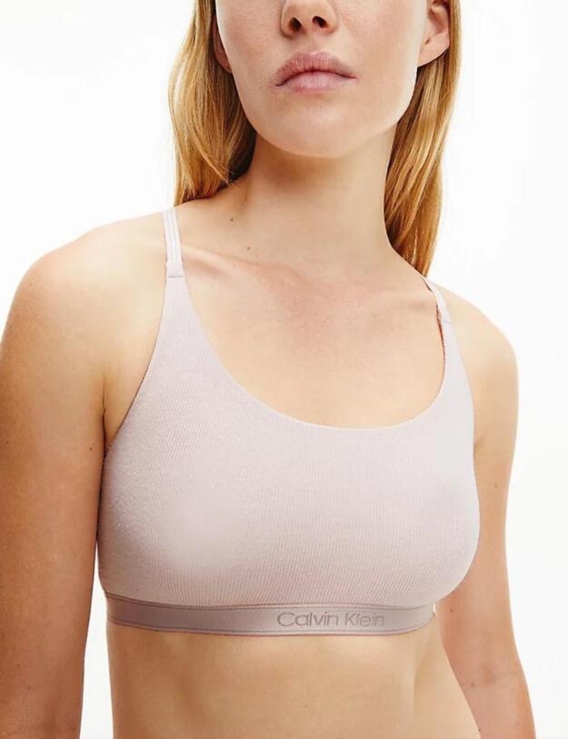 Calvin Klein Pure Ribbed Bralette Barely Pink