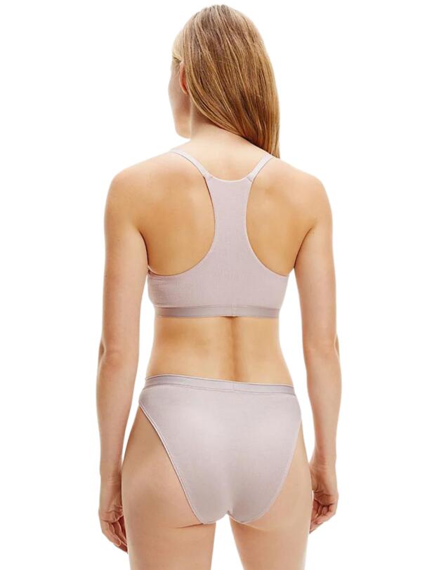 Calvin Klein Pure Ribbed Bralette Barely Pink