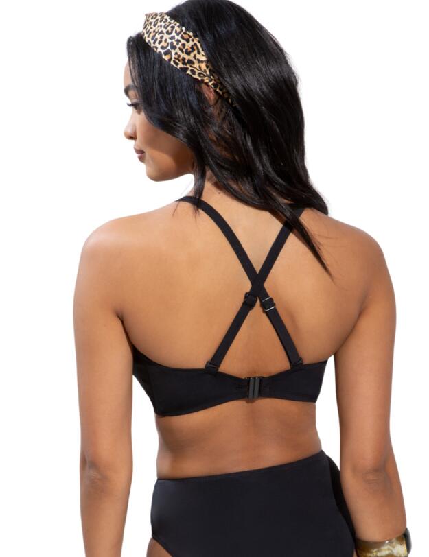  Pour Moi Rope Convertible Bikini Top Black