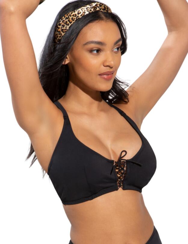  Pour Moi Rope Convertible Bikini Top Black