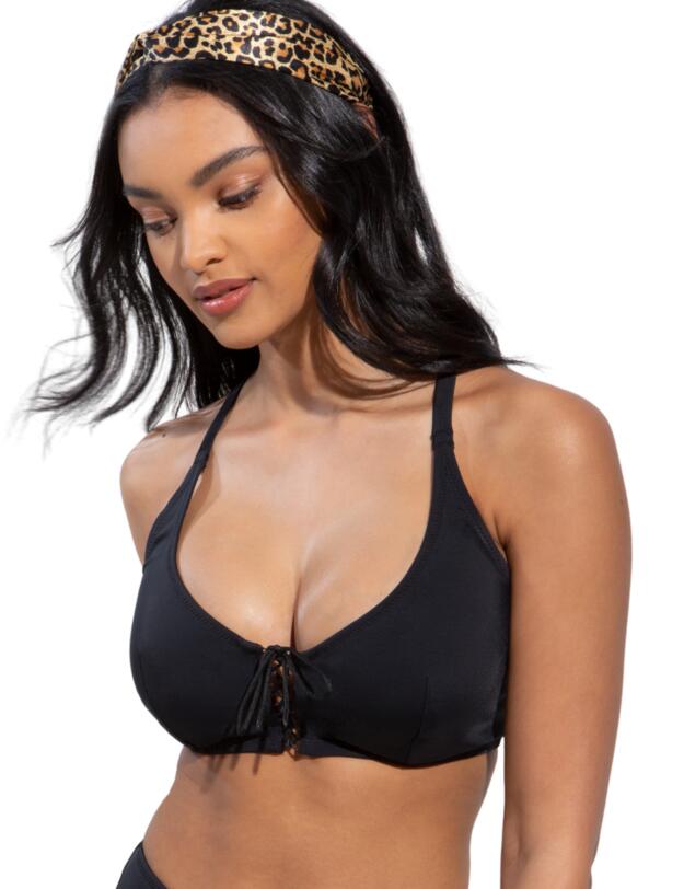  Pour Moi Rope Convertible Bikini Top Black