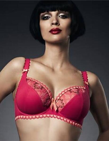 0072 Fauve India Balcony Bra Red SAVE 70% - 0072 Red