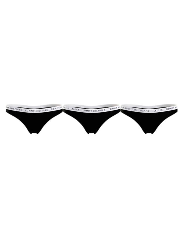 Tommy Hilfiger Recycled Essentials Thong (3PK) Black 
