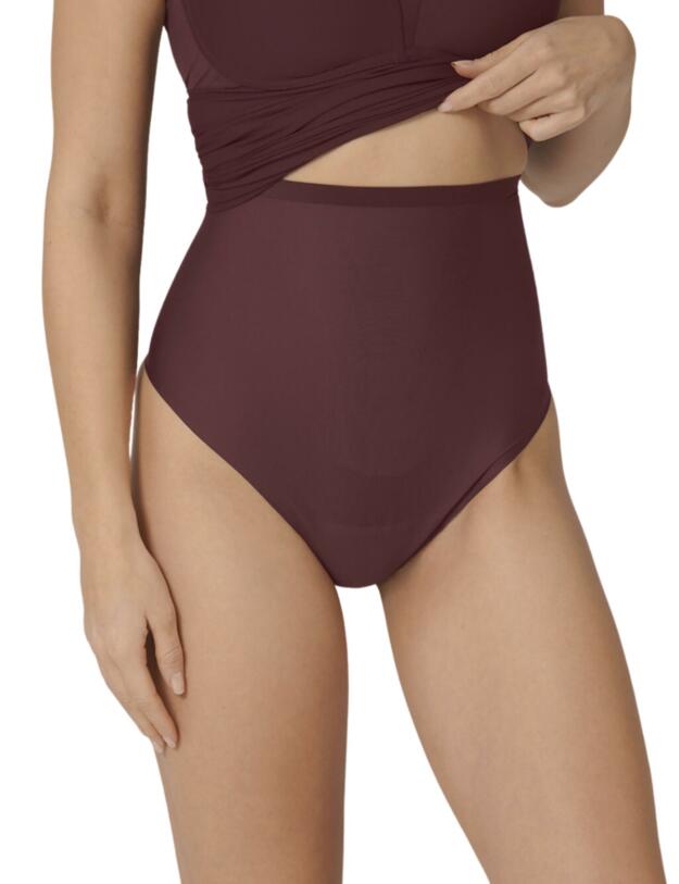 Triumph Shape Smart Highwaist String Brief Decadent Chocolate