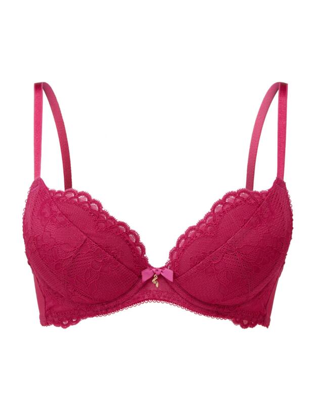 7711 Gossard Superboost Lace Padded Plunge Bra Vivacious 