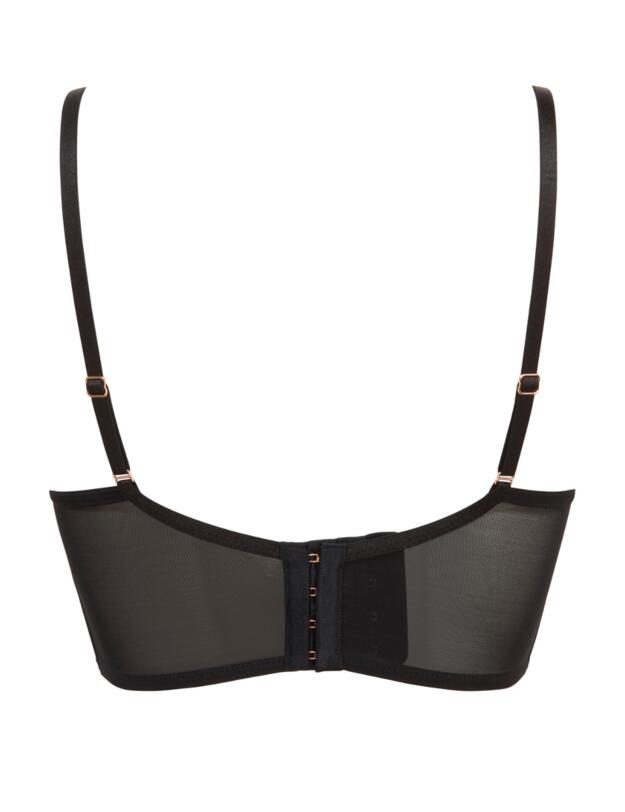 Gossard VIP Indulgence Padded Longline Bra Black/Plum 